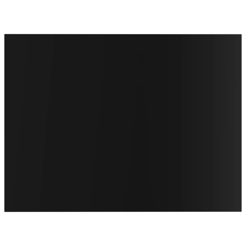 NNEVL Bookshelf Boards 4 pcs High Gloss Black 40x30x1.5 cm Chipboard