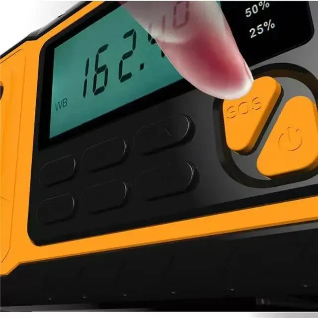 NNEOBA 5000mAh Solar Hand Crank Emergency Radio Yellow