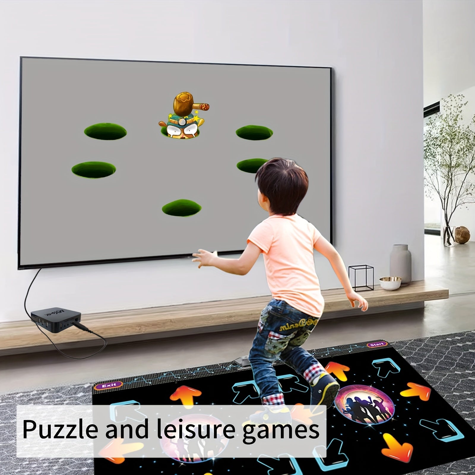 NNETM 2-Player Dance Mat Game with Motion Sensor